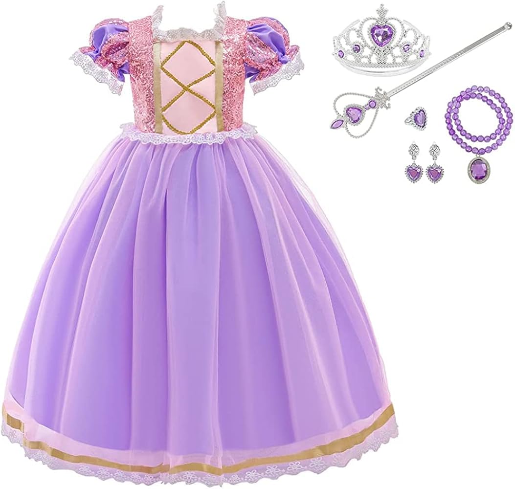 Amazon.co.jp: [EKOMIS] ラプンツェル風 ドレス プリンセス